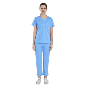 Crew Neck Straight Fit with Cargo Pockets Scrub Set